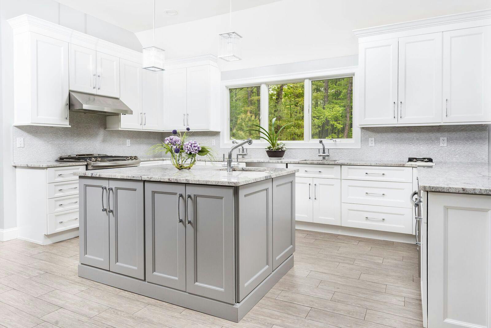 grey kitchens cabinets, white and grey kitchen