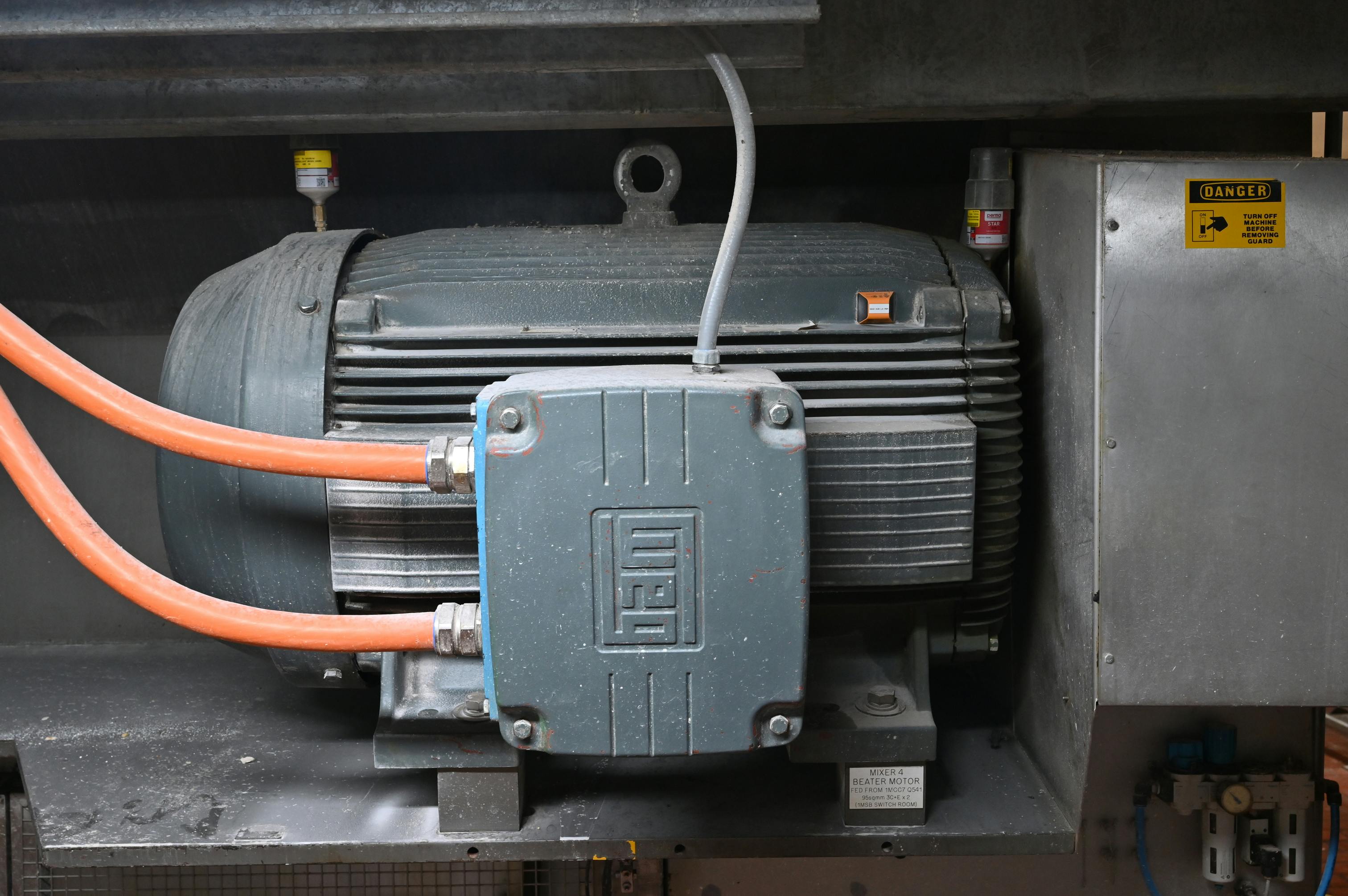 Large motor on a mixer