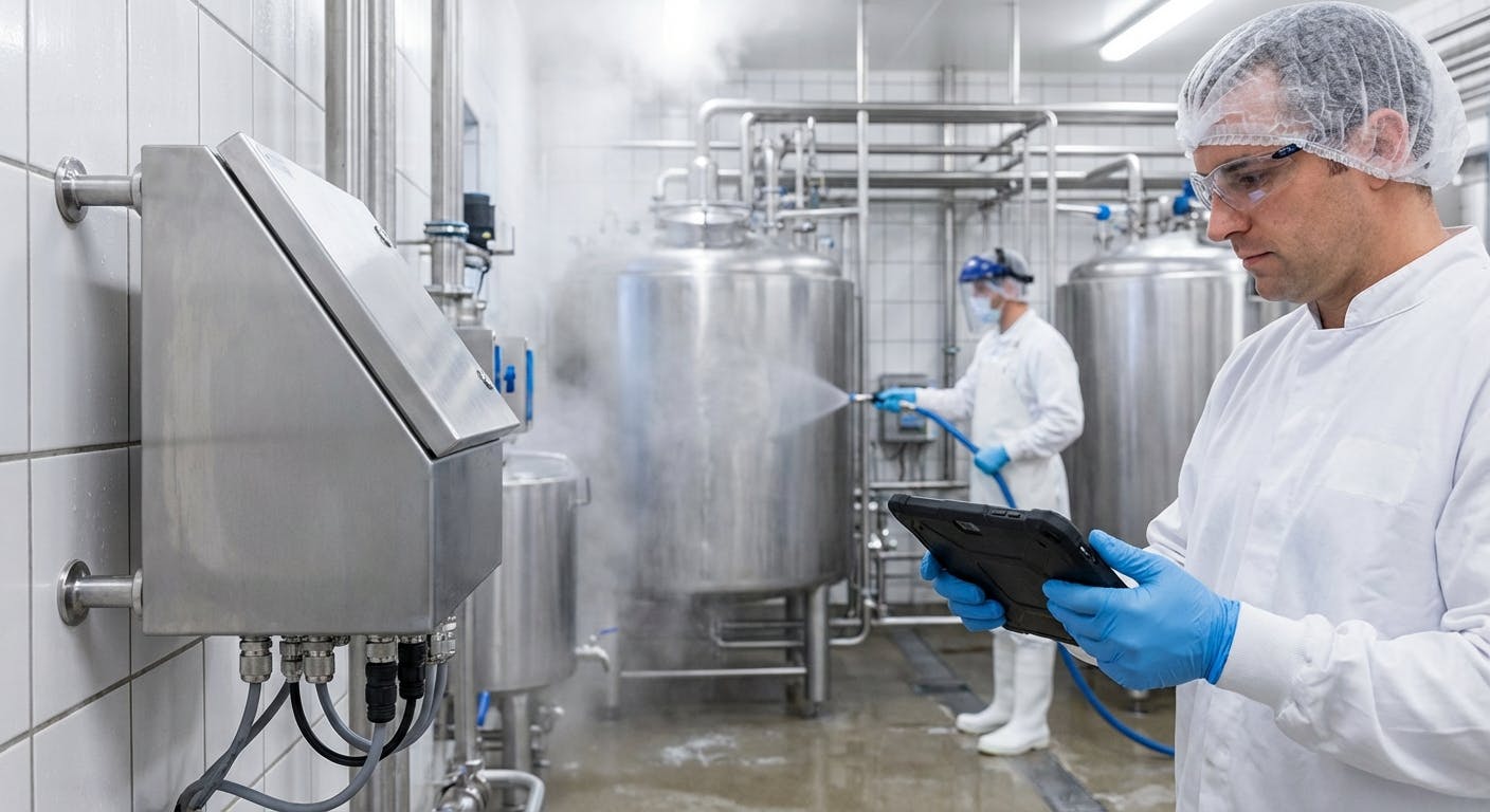 Hero image for Washdown Rated IoT Gateways for Dairy: How to digitize assets without compromising sanitation