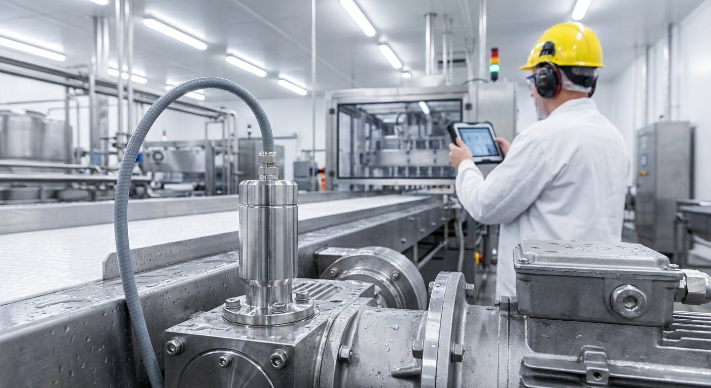 Hero image for IP69K Rated Accelerometers for Poultry Plants: Bridging the Gap Between Reliability and Food Safety