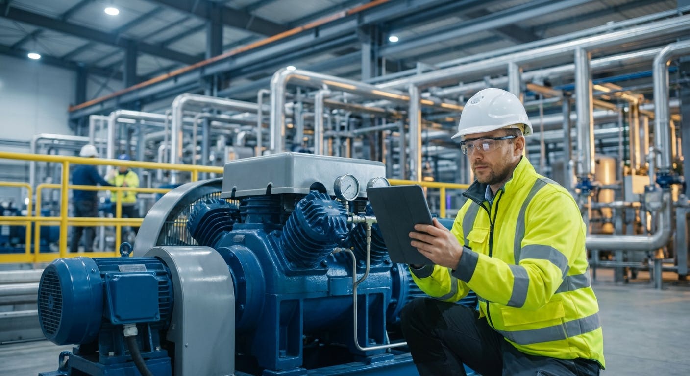 Hero image for AI for High Pressure Air Compressor Maintenance: How to Move from Detection to Prescription