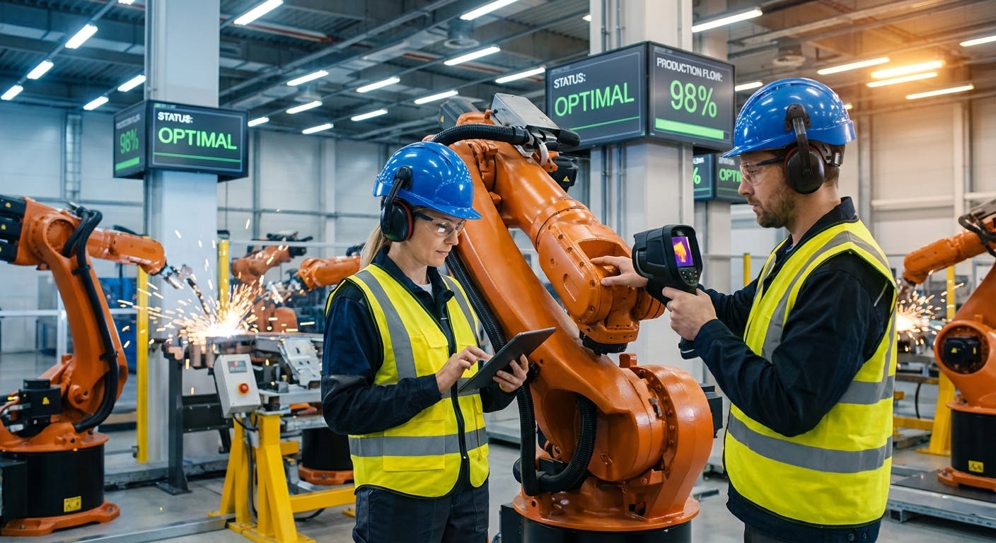 Hero image for Robots Maintenance: How Do You Transition from "Fixing Breakdowns" to Asset Performance Management?