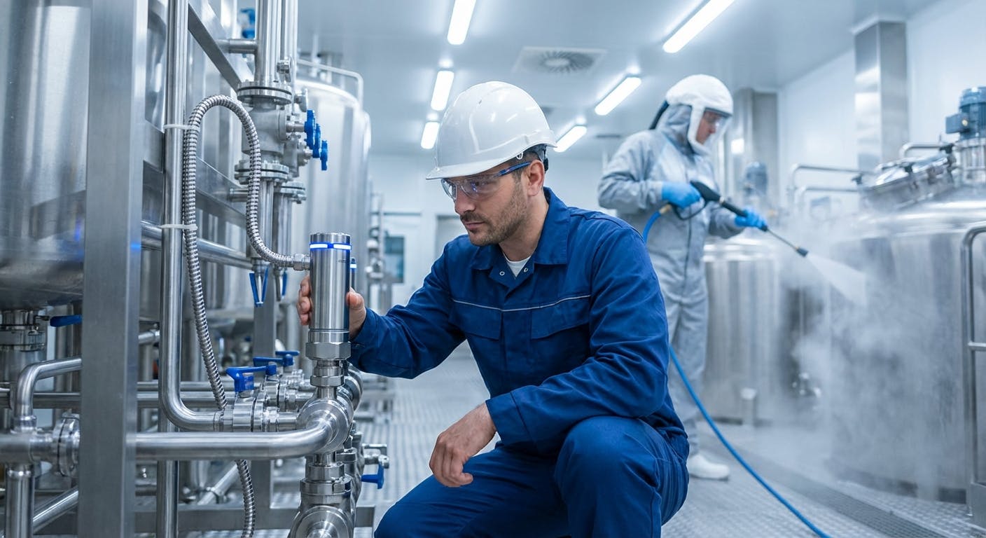 Hero image for Why Your "Sanitary" Sensors Fail: A Reliability Engineer’s Guide to Washdown Rated Pressure Sensors for CIP Lines