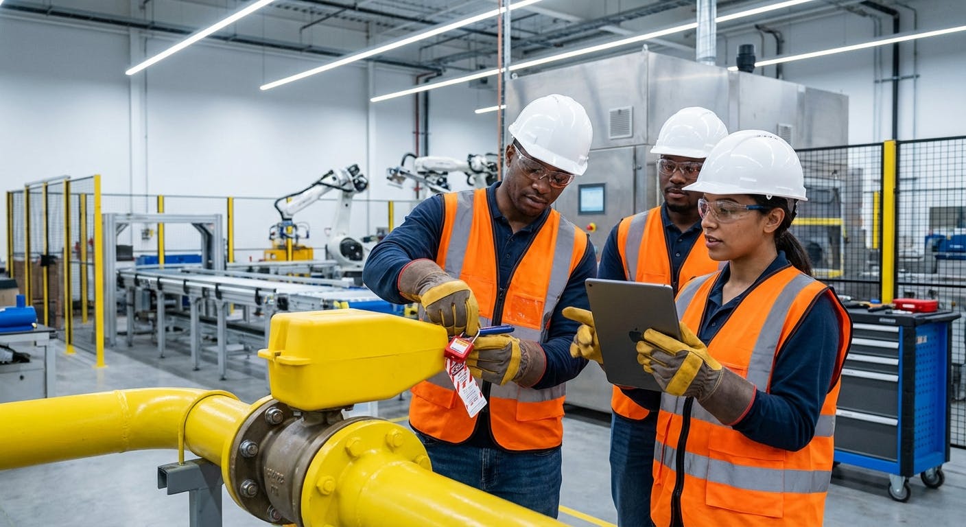 Hero image for Lockout Tagout Safety Procedures: From OSHA Compliance to Digital Workflow Integration