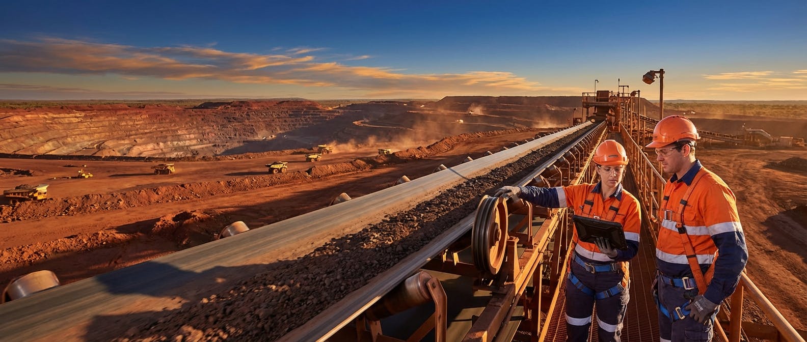 Hero image for Mining Conveyor Belt Monitoring in Australia: The Definitive Guide to Predictive Reliability (2026 Edition)
