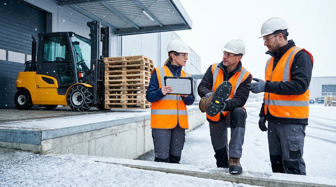 Hero image for Beyond the Ice Cleat: Implementing a Comprehensive Industrial Traction Device Strategy