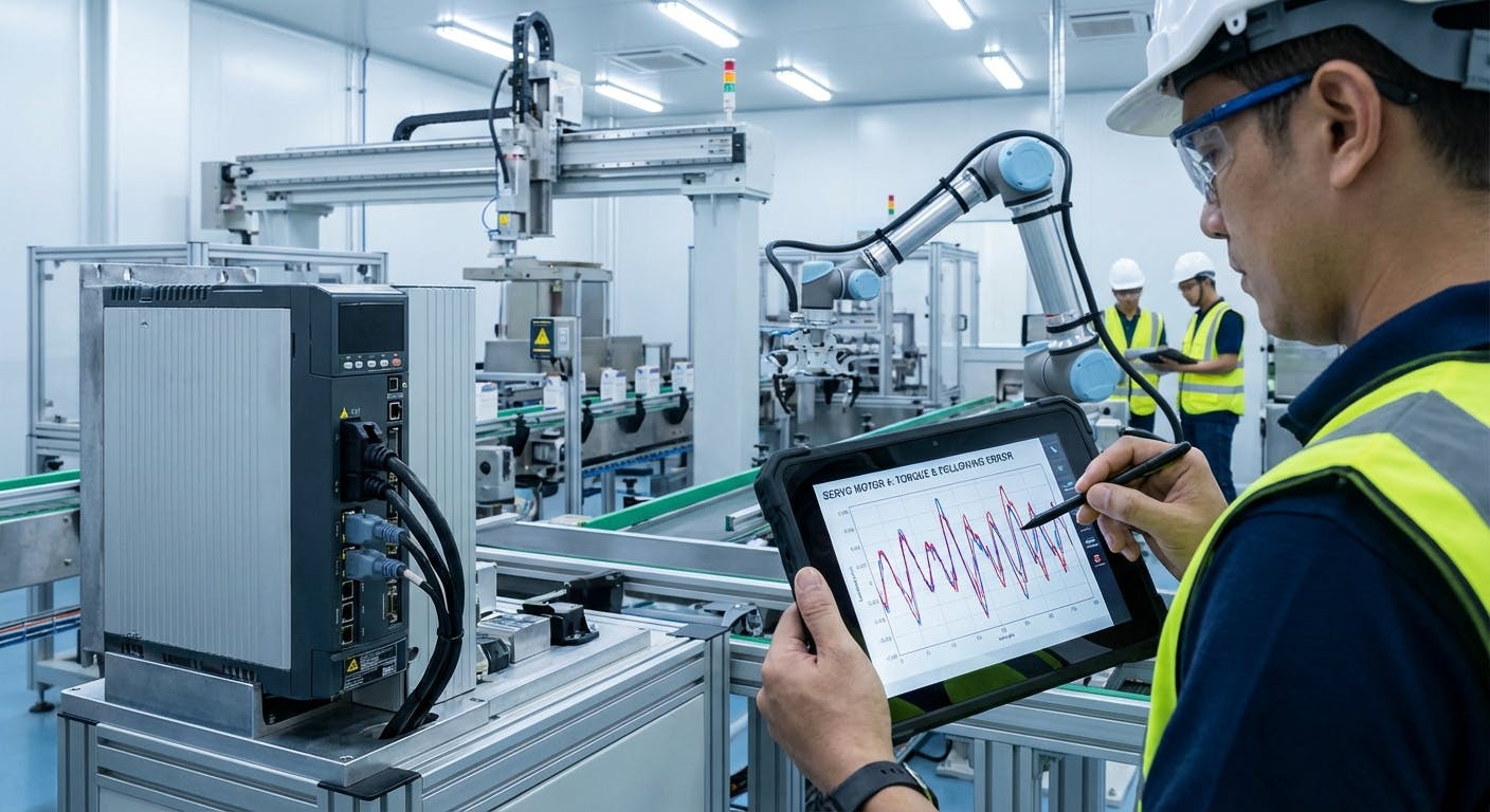 Hero image for How to Monitor Servo Driven Machines for Peak Reliability