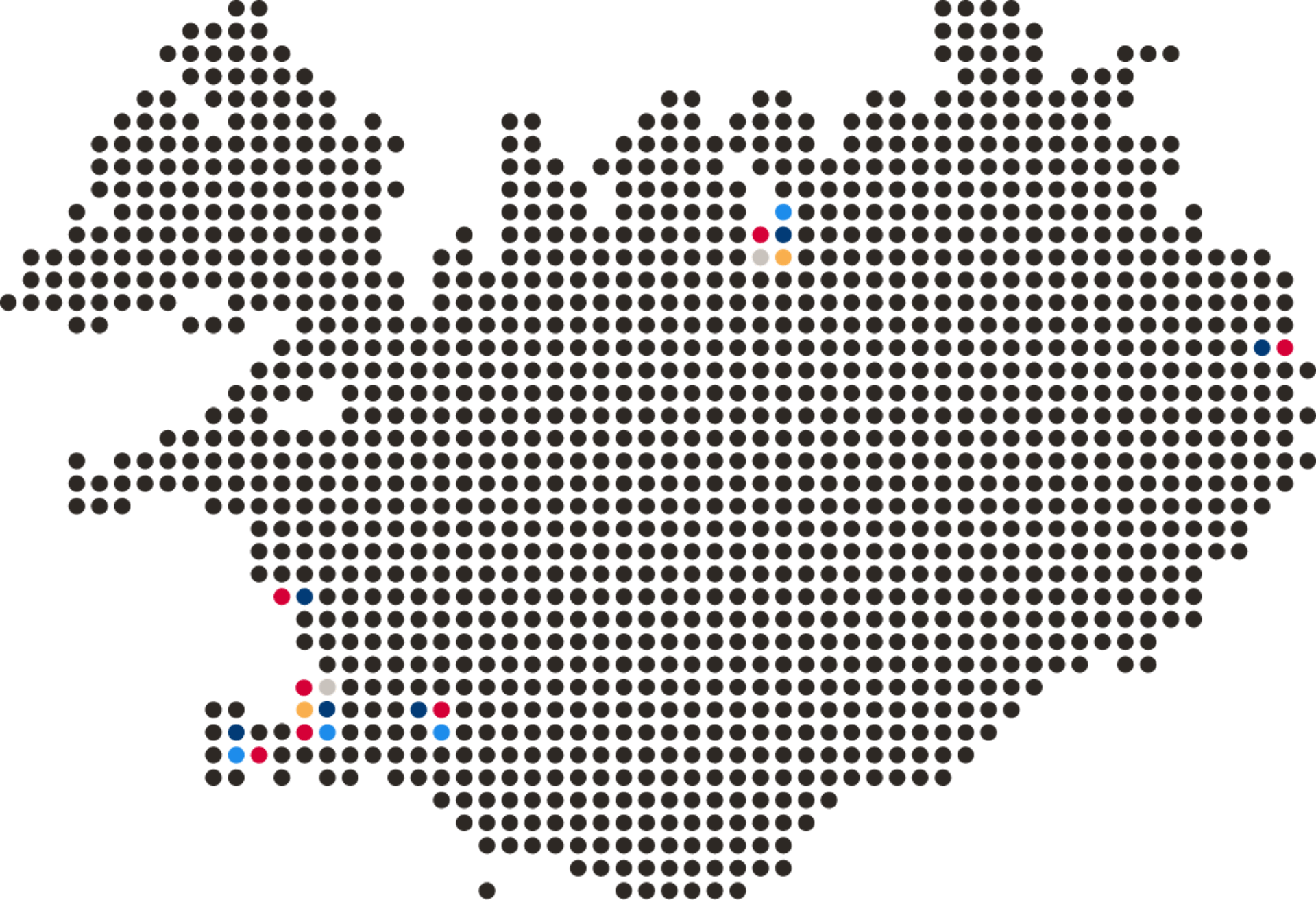 map of Iceland showing store locations