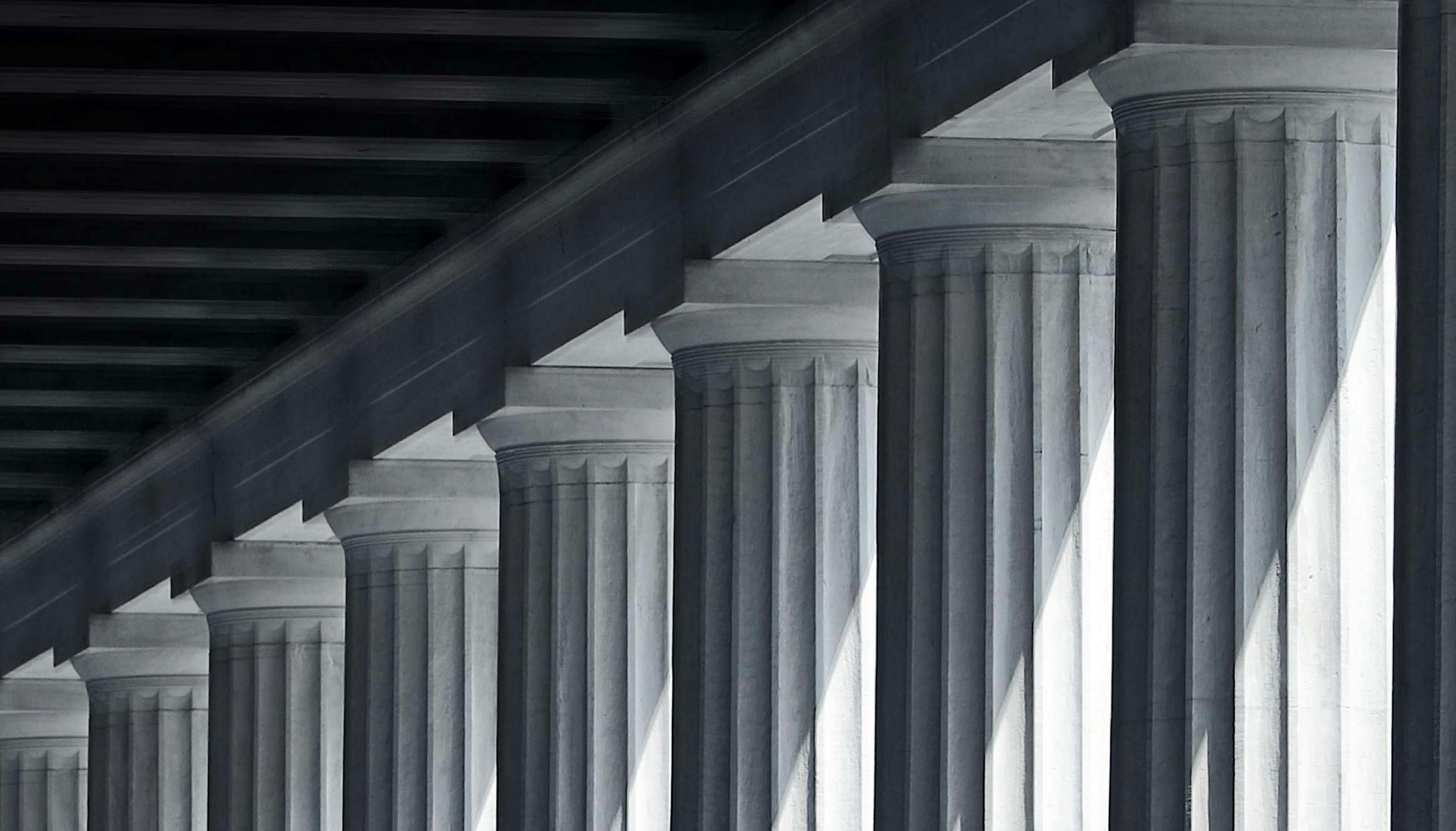 Photograph of greek columns