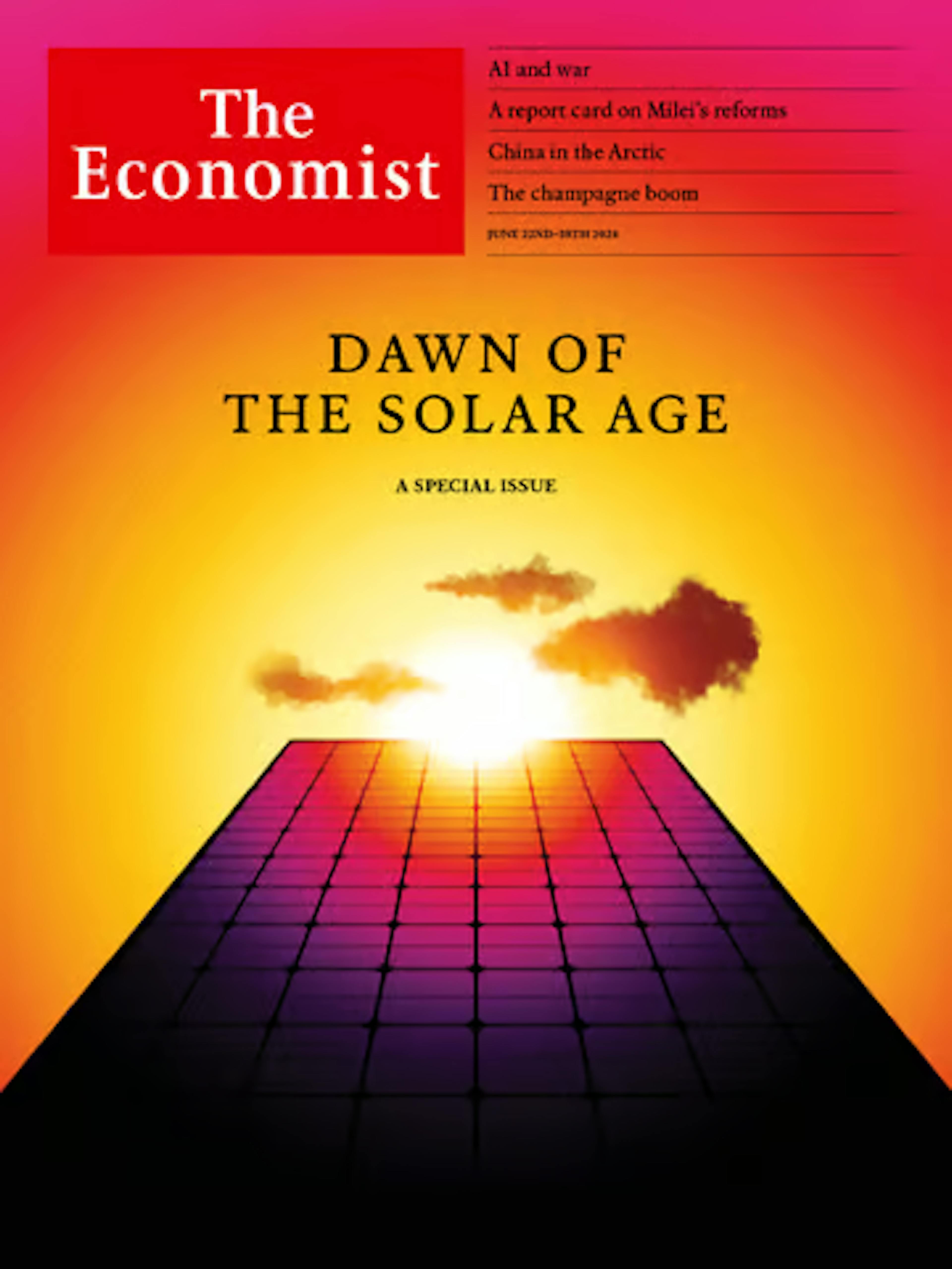 Cover of The Economist Magazine from June 24, 2024