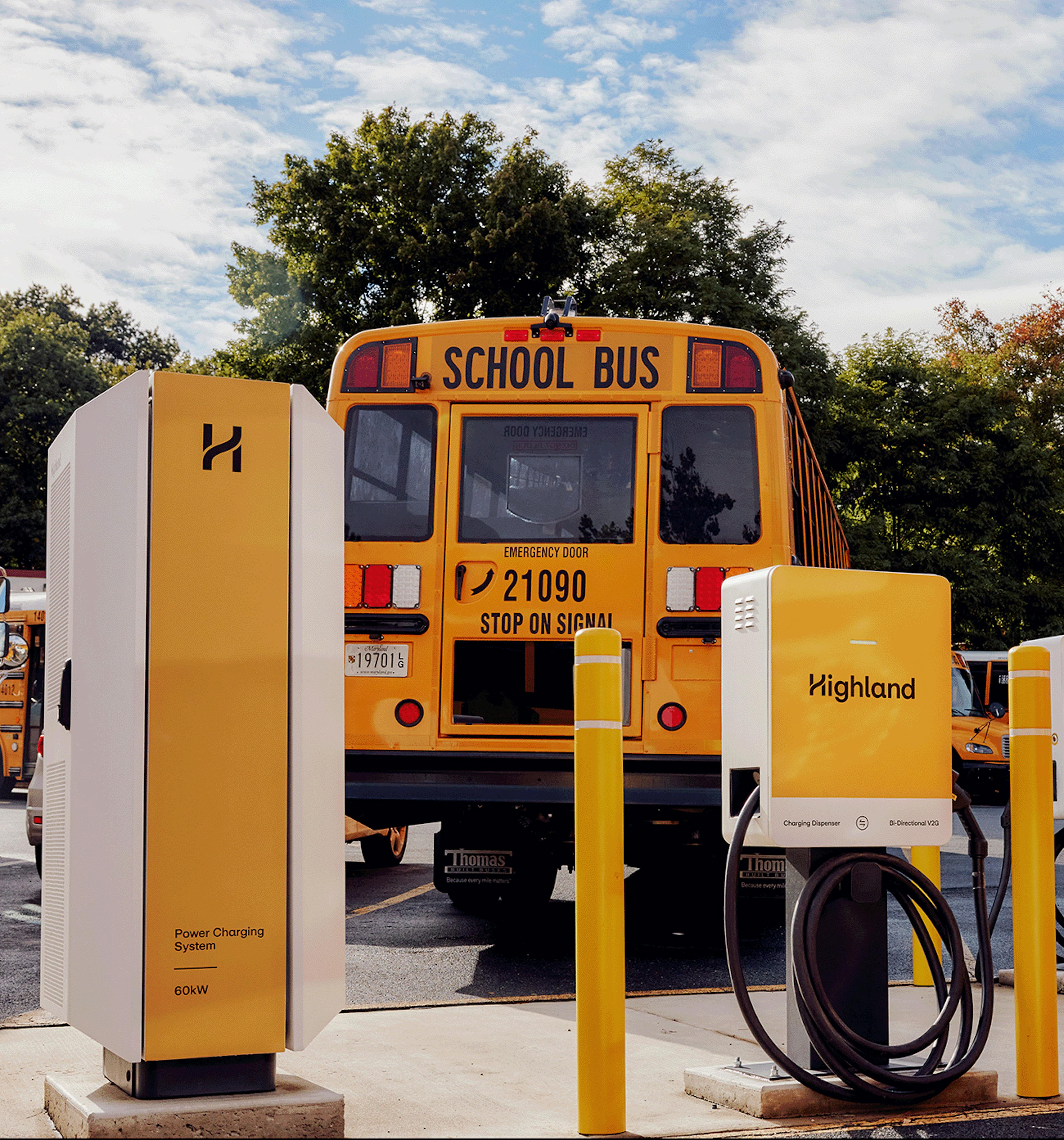 Electric School Bus Charging infrastructure assets