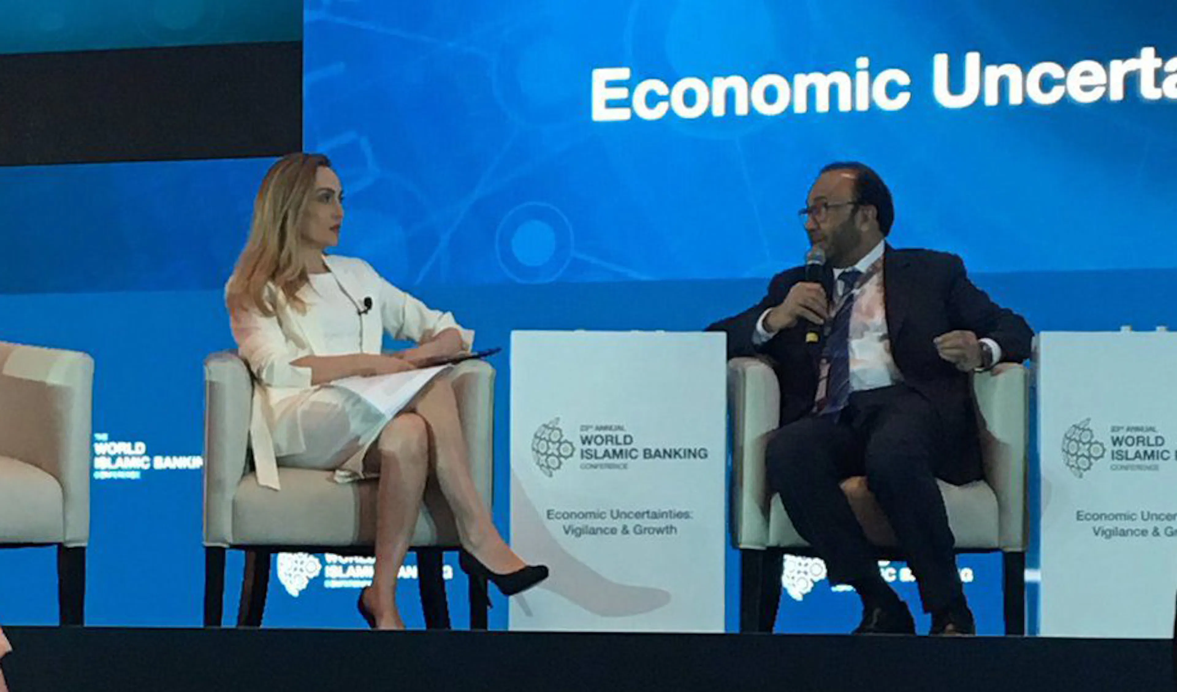 Fajr Capital's CEO interviewed by Nadine Hani at WIBC 2016 - highlighting the importance of values-b