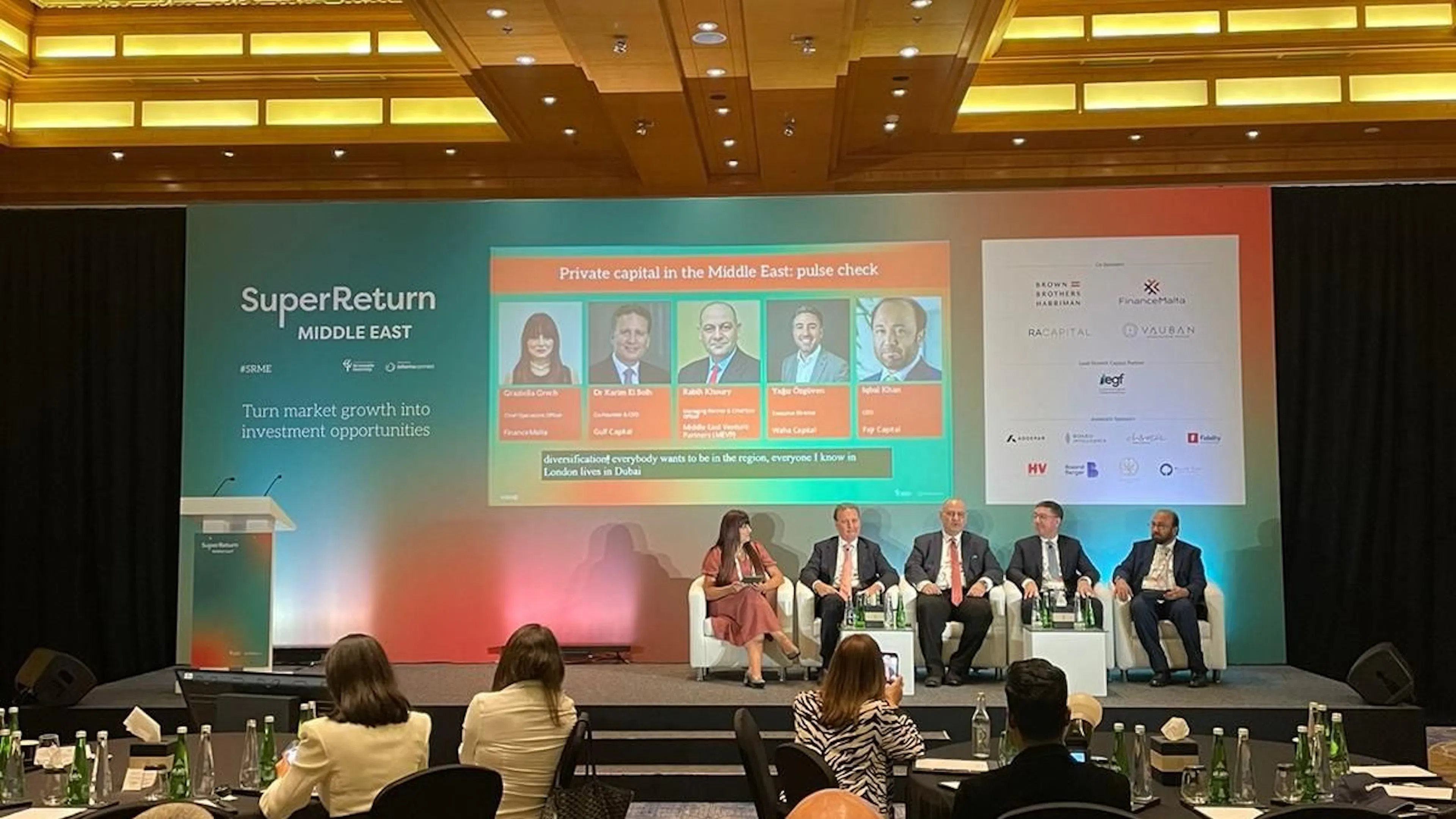 Private capital in the Middle East - a timely pulse check at this year's SuperReturn. Delighted to j