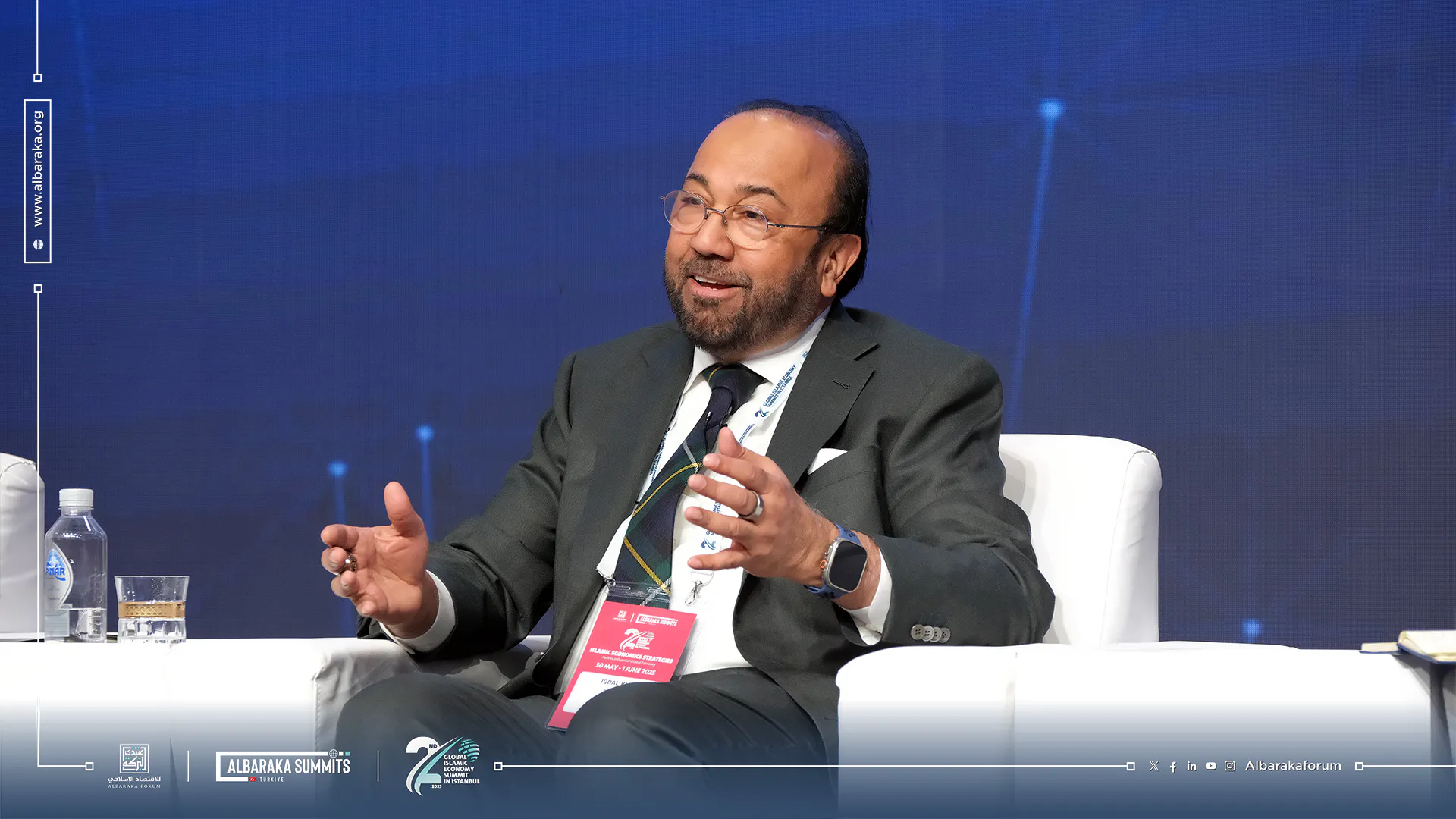During the first session of the 2nd Global Islamic Economy Summit in Istanbul, H.E. Mr. Iqbal Khan,