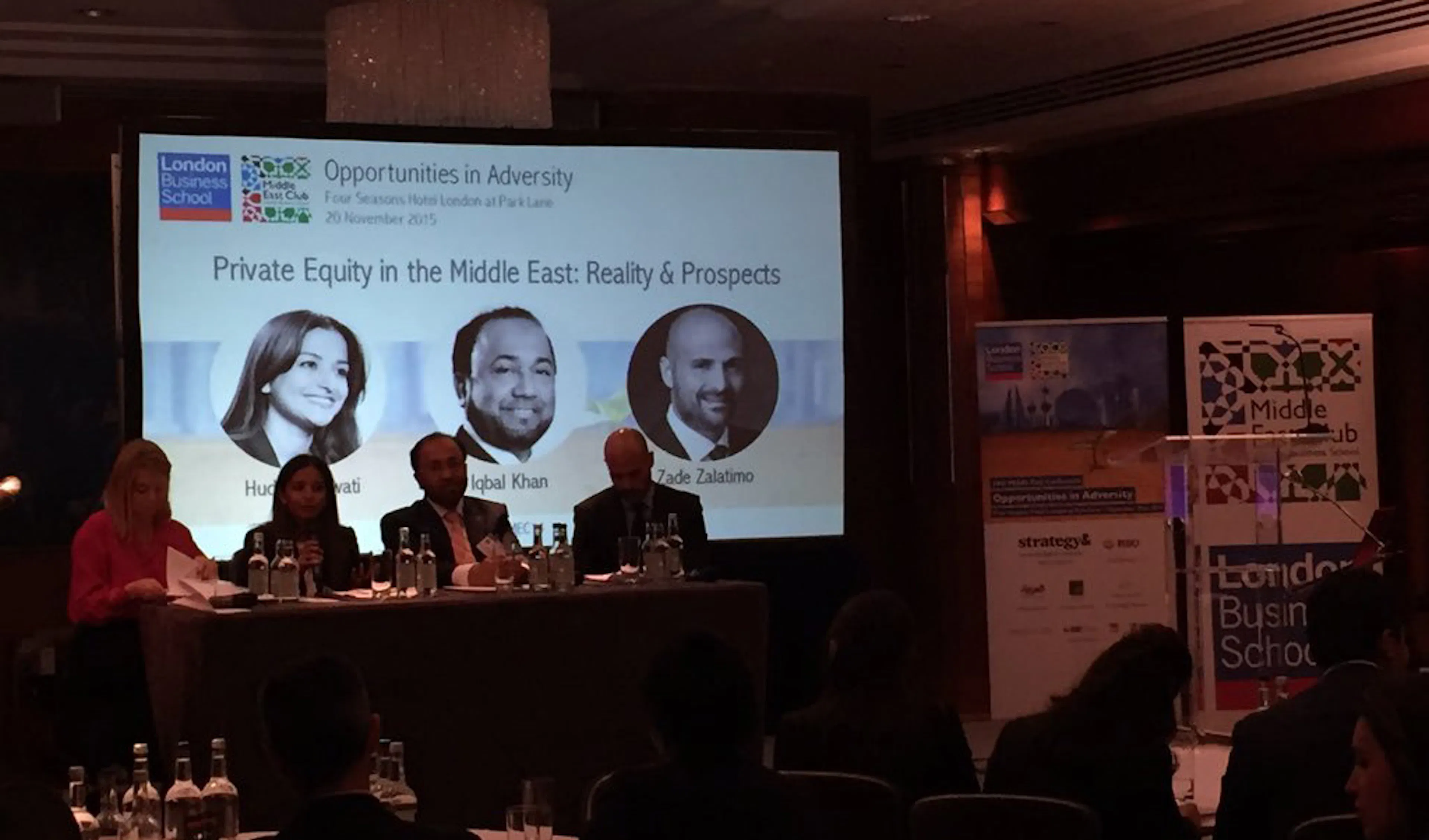 With friends and student at the London Business School's Middle East Hub to discuss the private equi