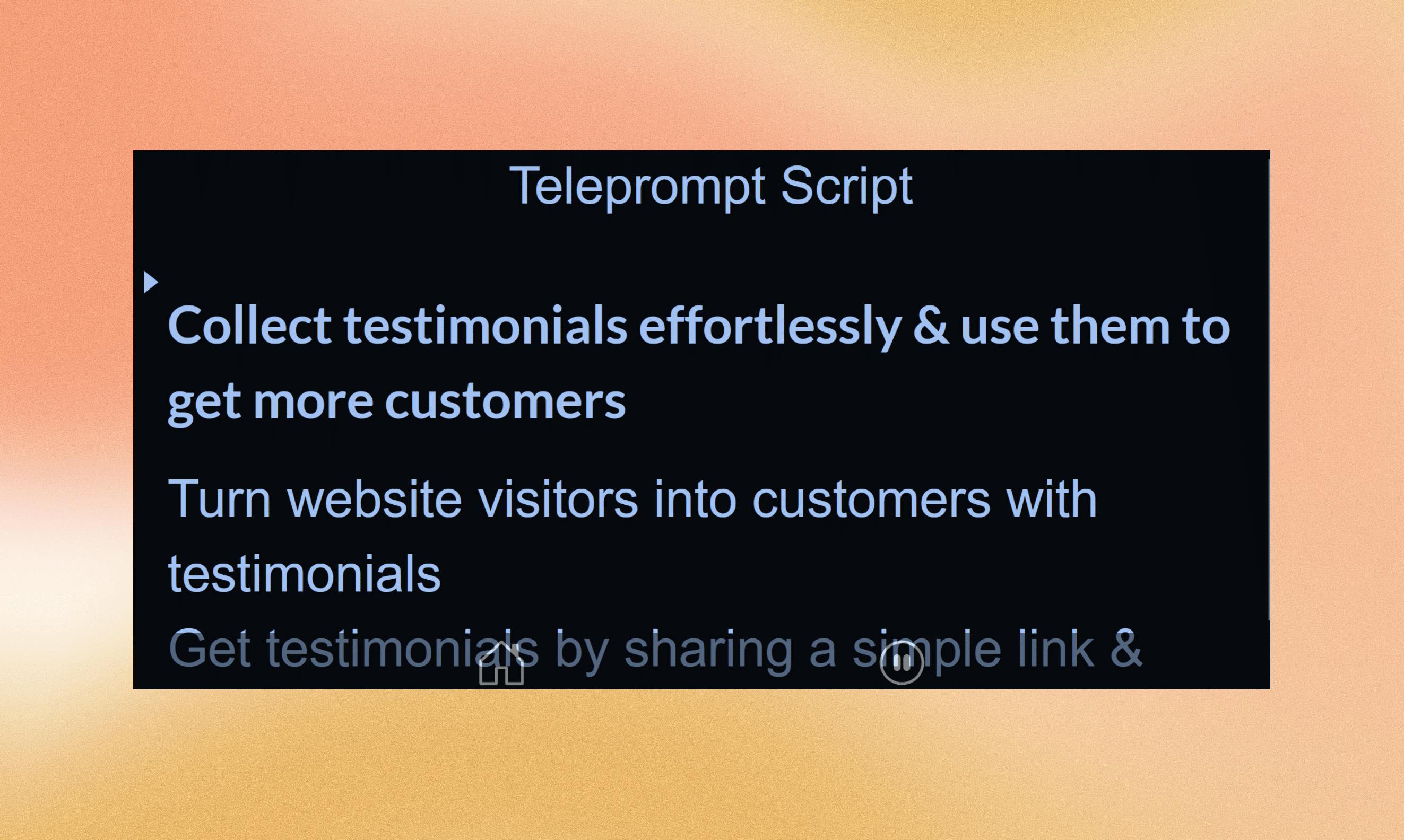 Teleprompter Script Reader