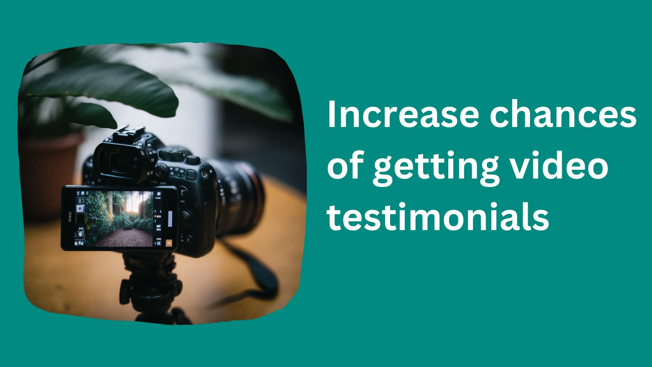Increase chances of getting video testimonials from customers