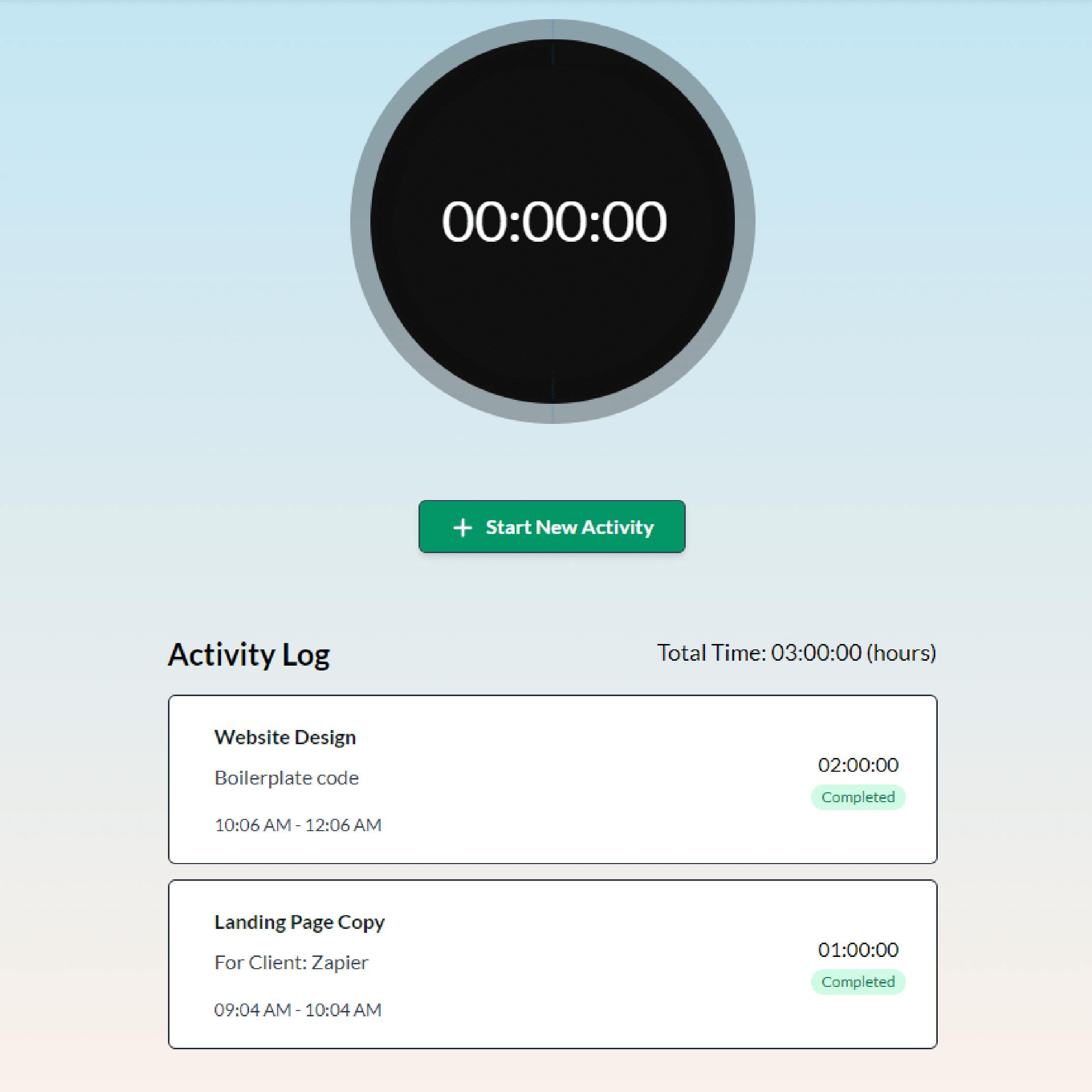 Freelance-Tasks-Time-Tracker