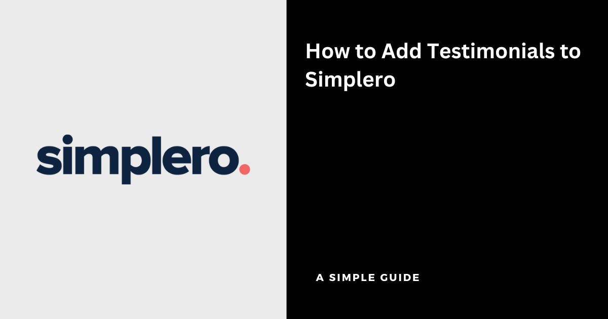 How to Add Testimonials to Simplero website?