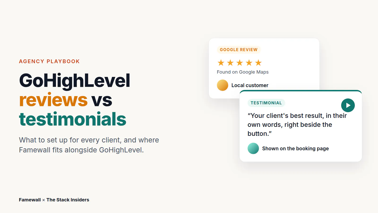 GoHighLevel Reviews vs Testimonials: What Agencies Should Set Up for Every Client