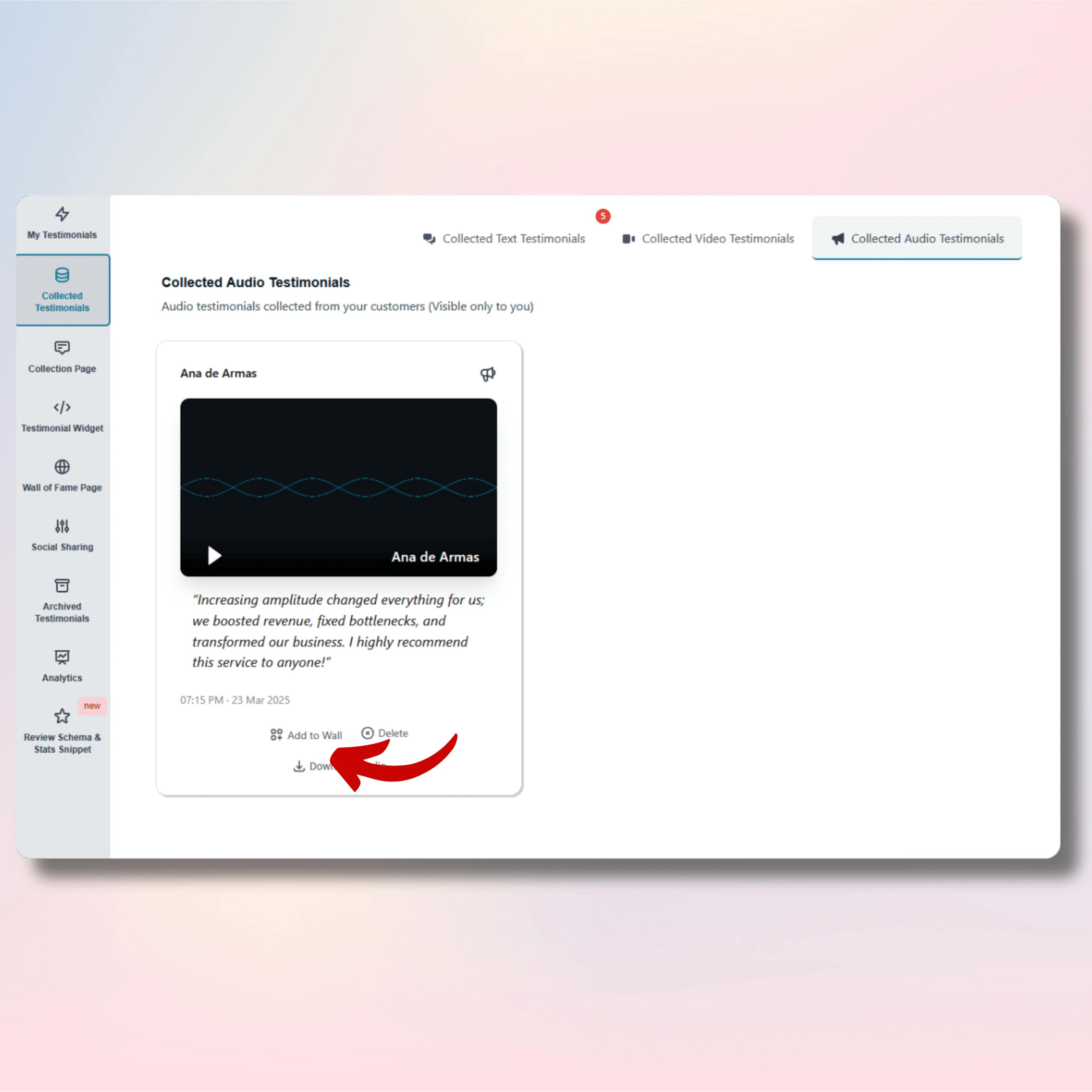 Simple-approve-audio-testimonial