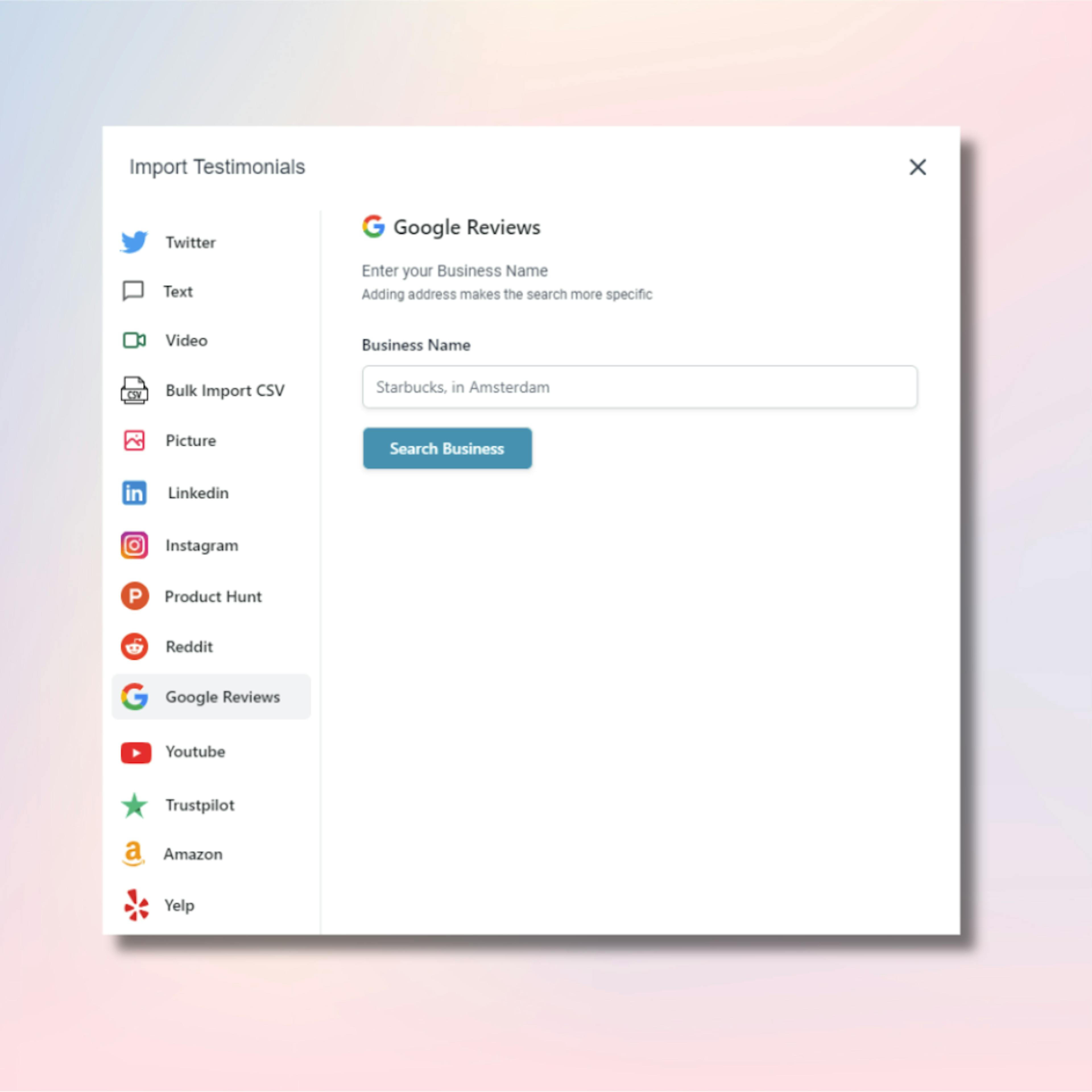 Google-review-import