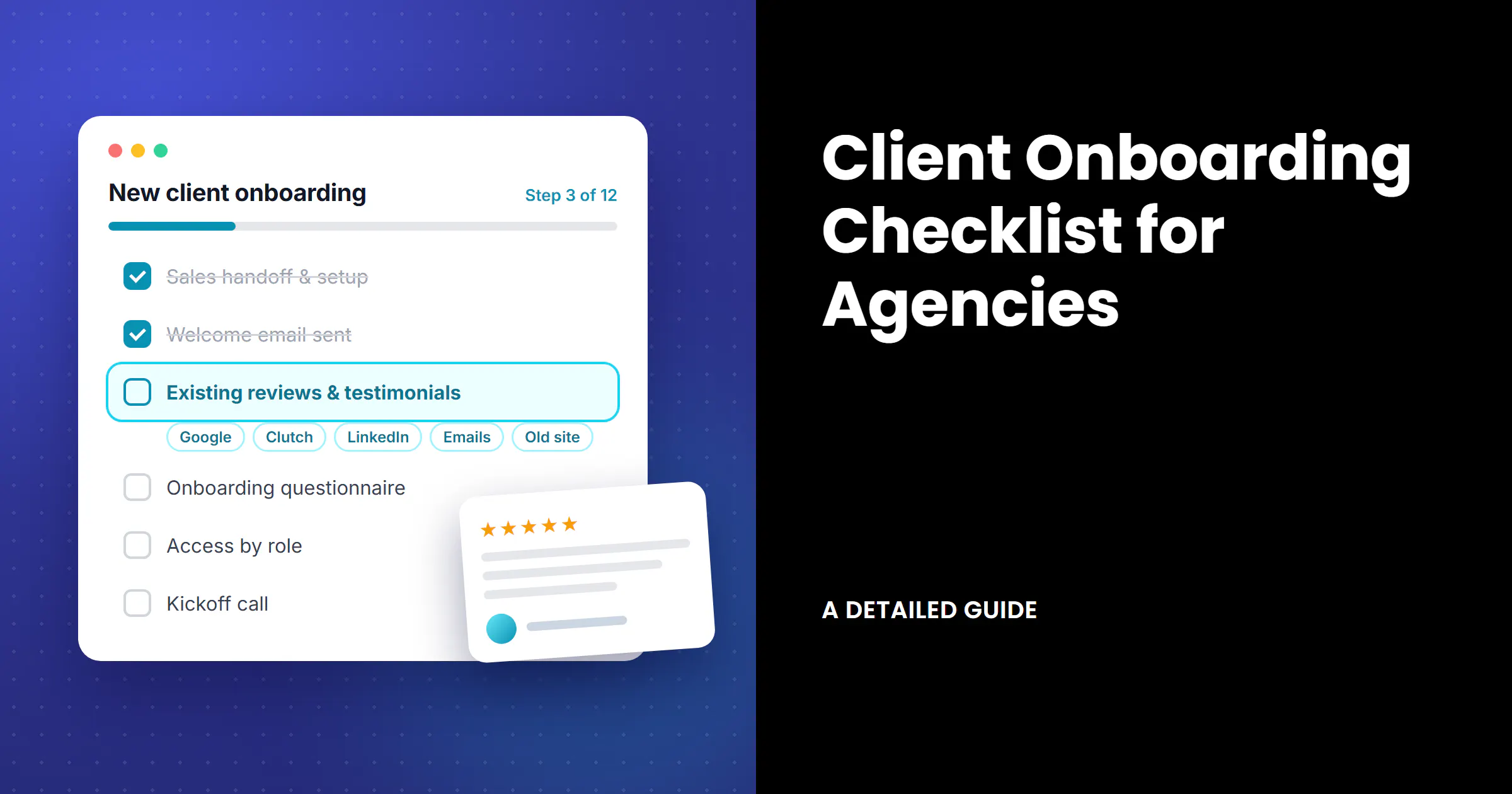 Client Onboarding Checklist for Agencies: 12 Steps & a Questionnaire (2026)