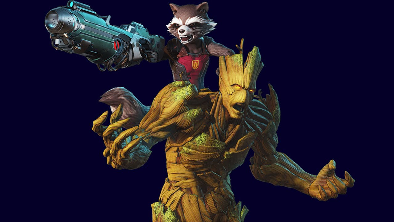 Groot & Rocket Raccoon