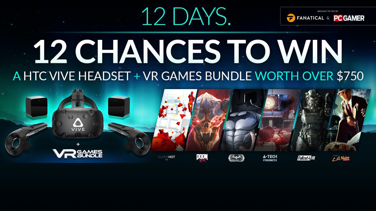 Win a HTC Vive and VR games bundle this Christmas