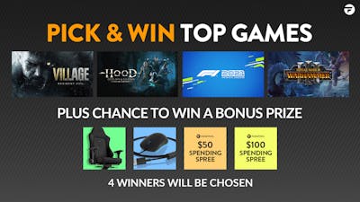 Chance to Pick & Win top PC games and mad bonus prizes