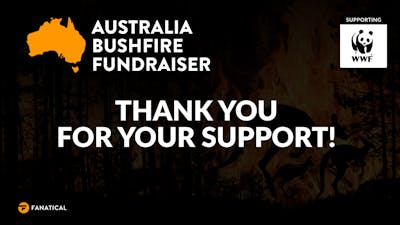 Fanatical raises over $50,000 AUD for WWF Bushfire Appeal