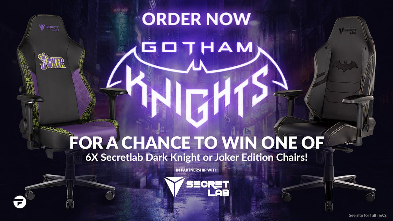Win a Secret Lab Gotham Knights Themed Gaming Chair
