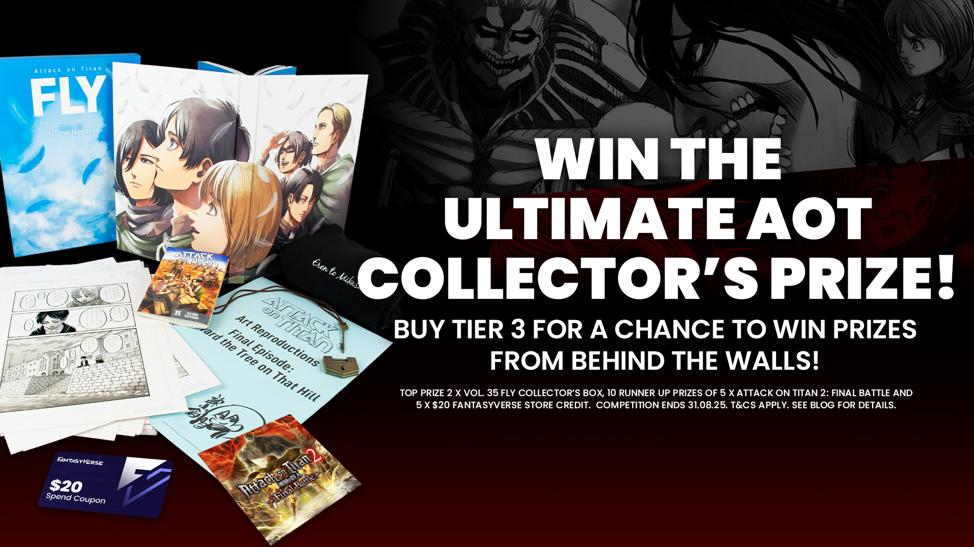 Relive the Attack on Titan Saga: 56 Digital Manga Volumes + Fly 53 Collector Box Giveaway