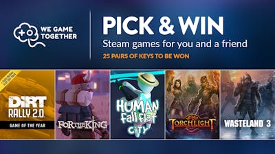 Pick & Win one of 25 pairs of multiplayer game keys for you and a friend
