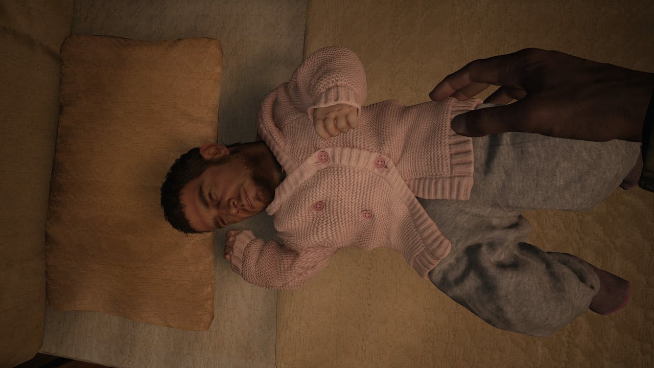 Shhh... Chris is sleeping!