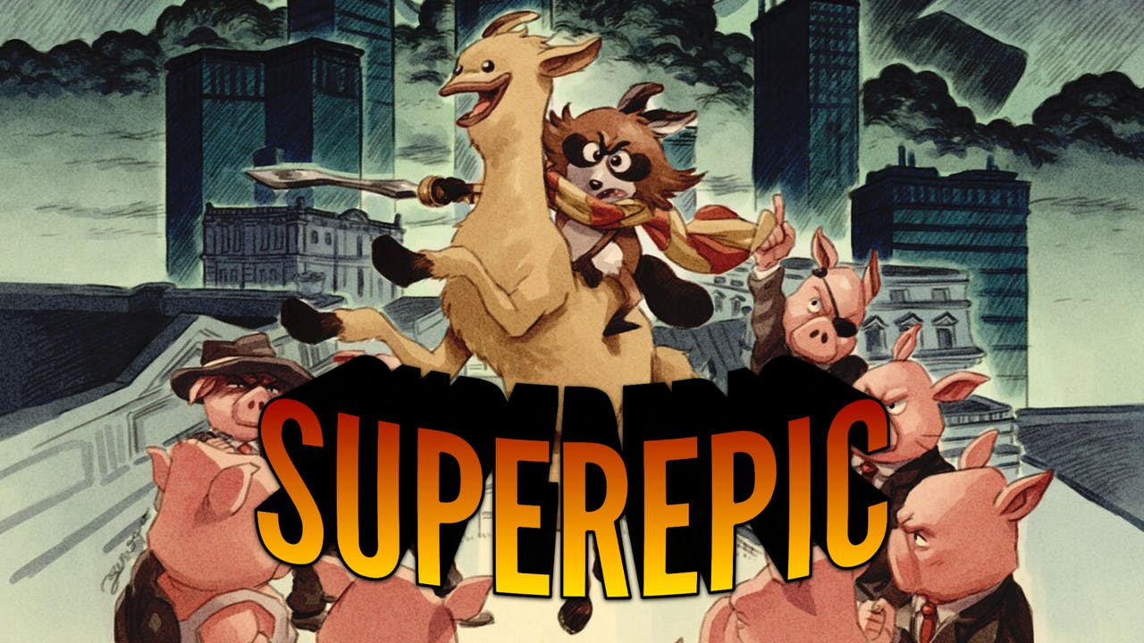 You can ride a llama and defeat evil microtransactions in SuperEpic