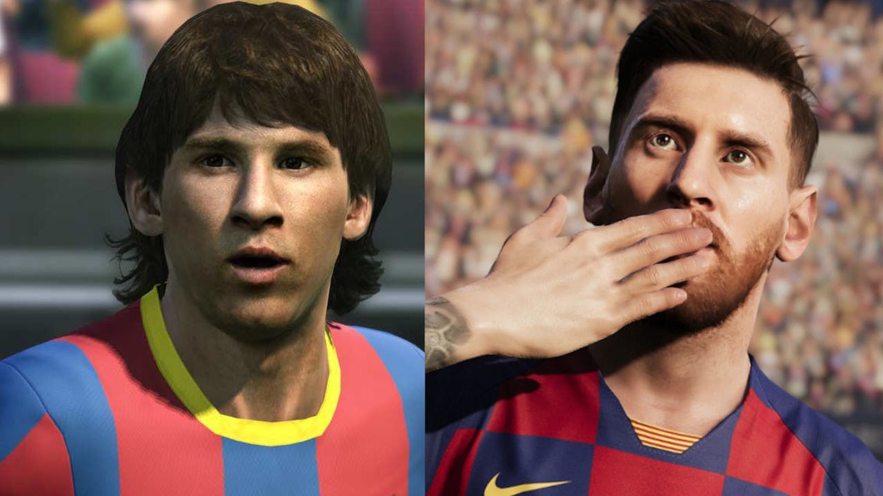 Lionel Messi (PES 2010 v eFootball PES 2020)