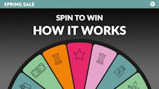 Spring Sale Spin to Win - How it works and what prizes can you win
