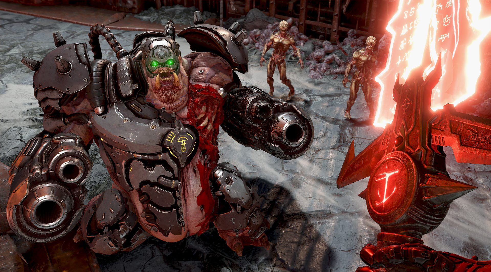 doom kill 8 demons with a single shot