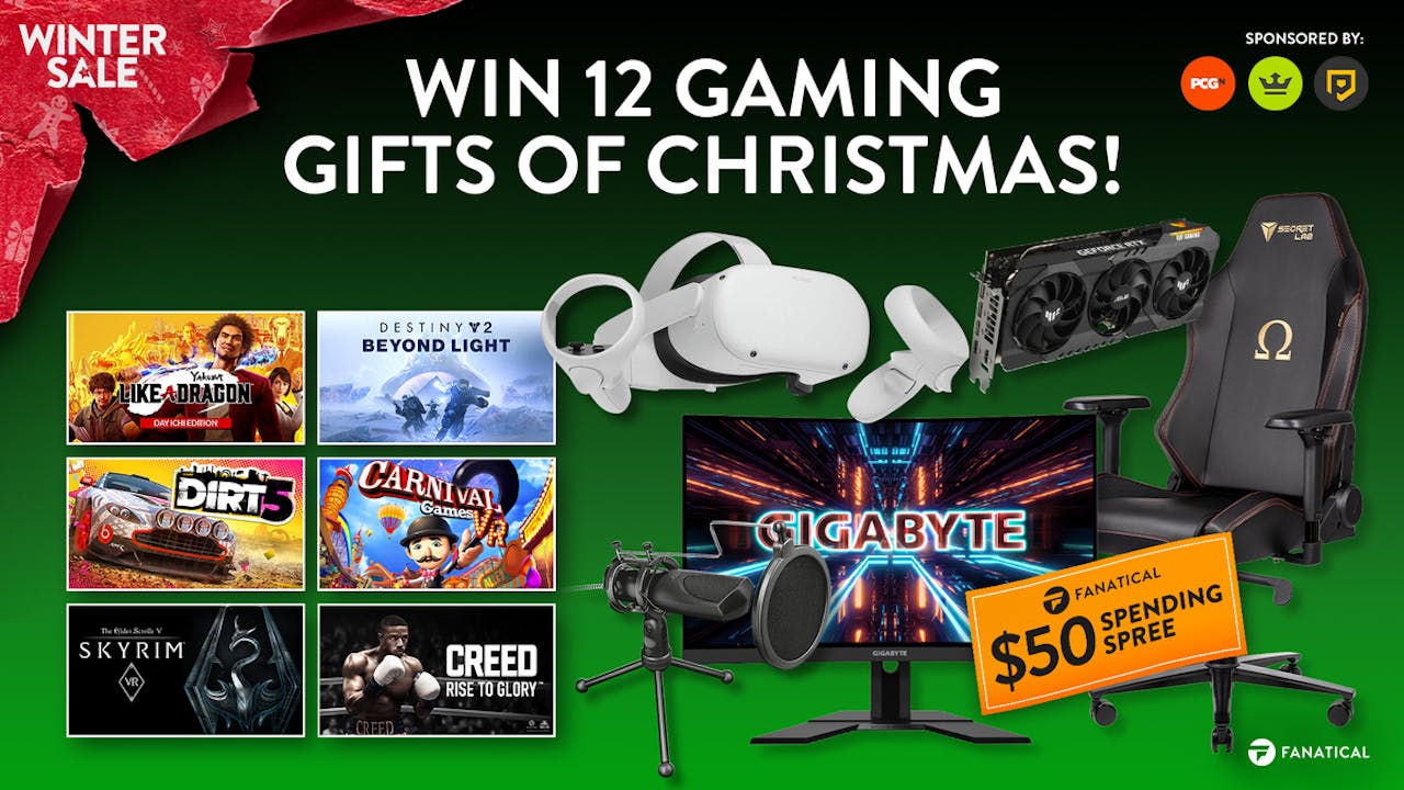 Win 12 gaming gifts of Christmas with Fanatical - Awesome prizes up for grabs