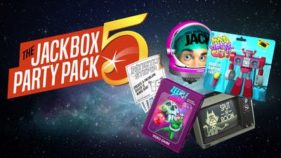 Which games are included in The Jackbox Party Pack 5