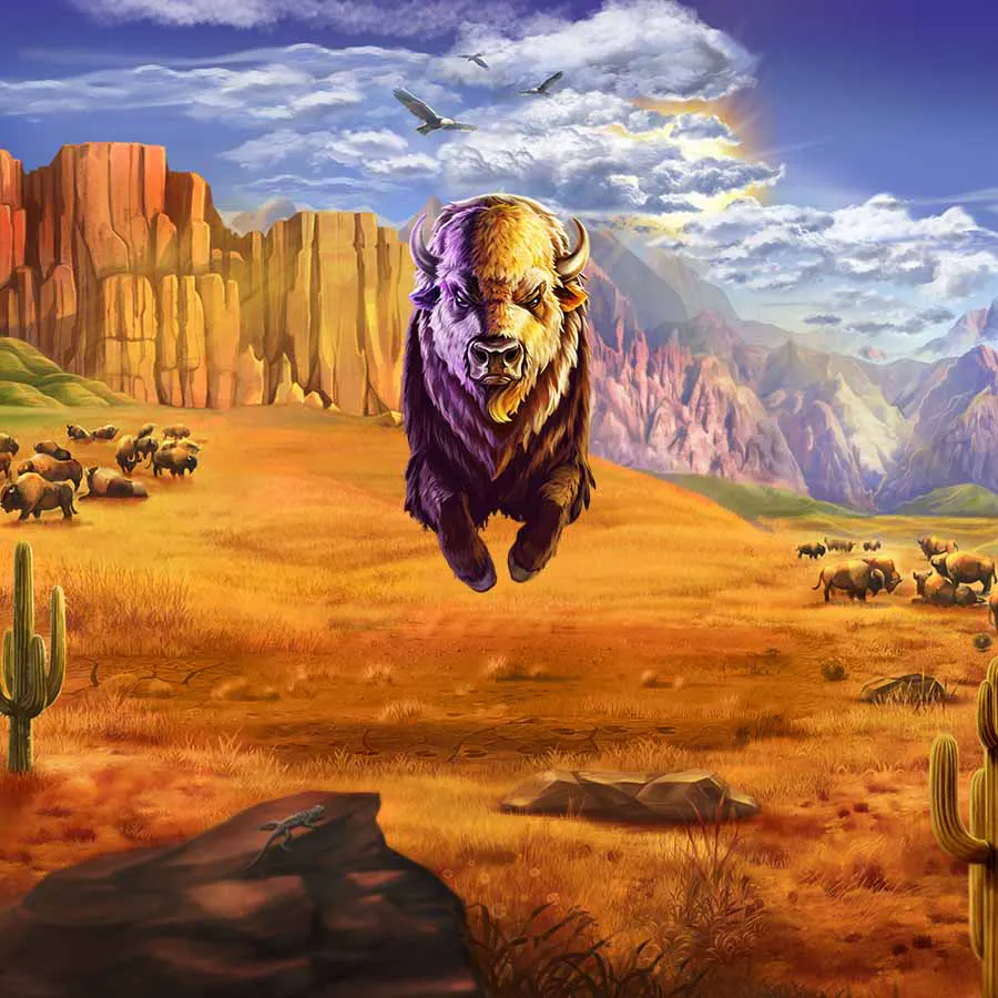 game-Buffalo Mania Megaways-background