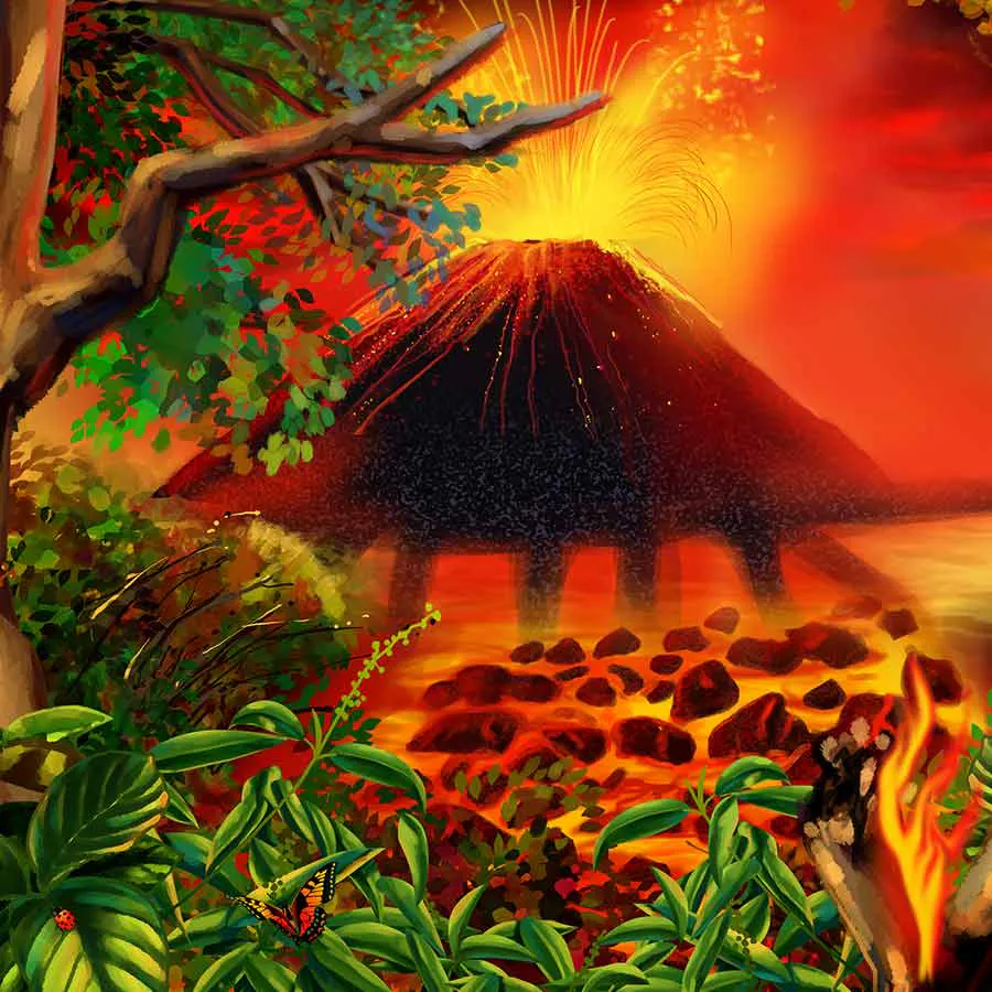 game-Volcano Eruption-background
