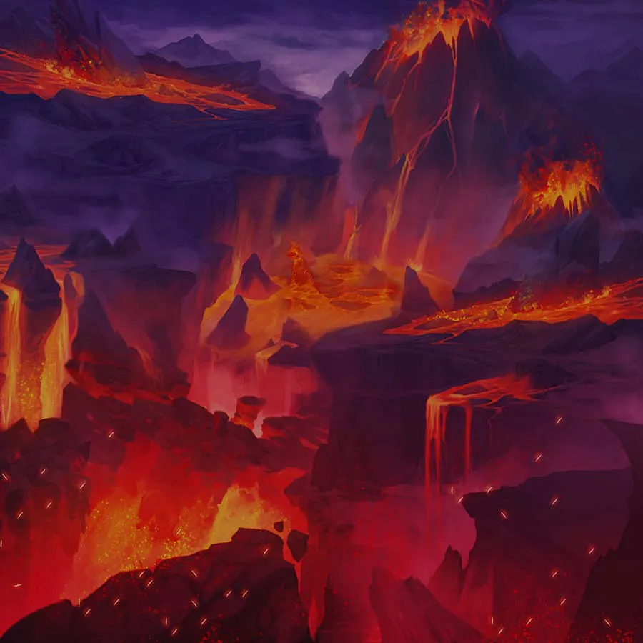 game-Lil Demon: Blazing Lava-background