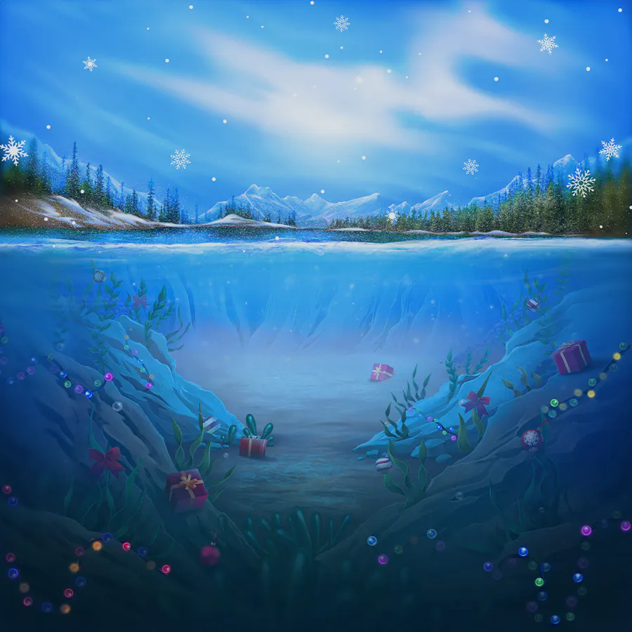 game-Big Catch Bass Fishing Christmas-background