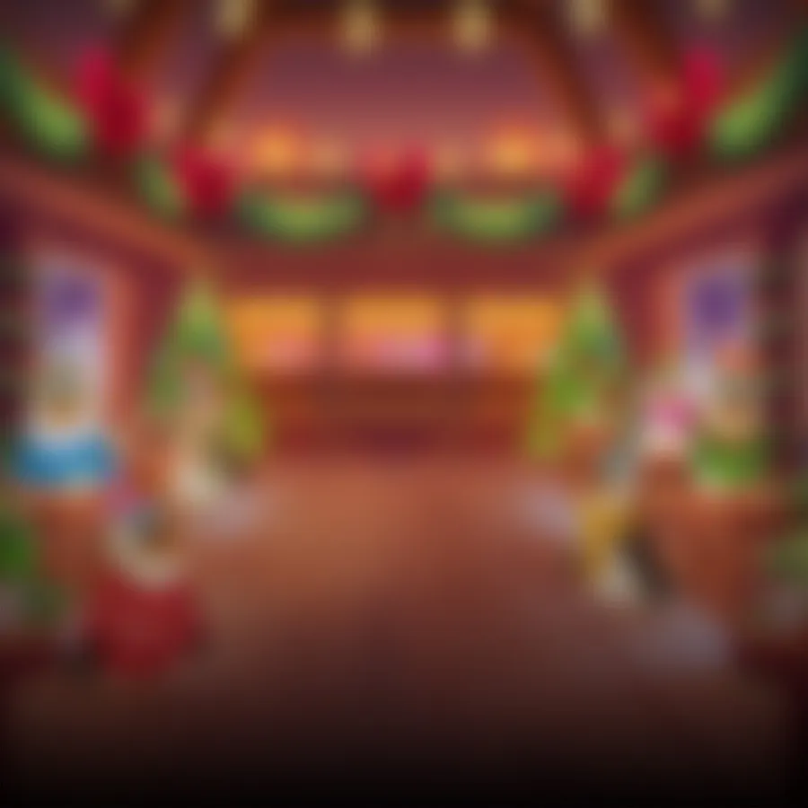 game-Penguins Christmas Party Time-background