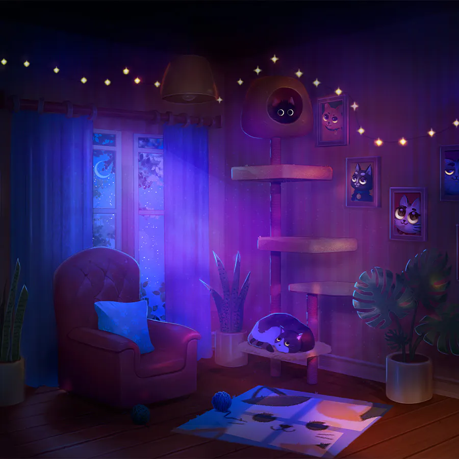 game-Here Kitty Kitty-background