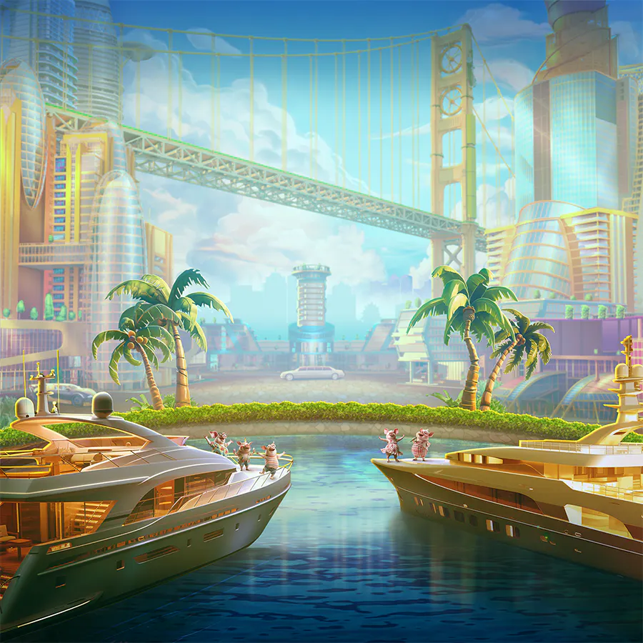 game-Pig City Life-background