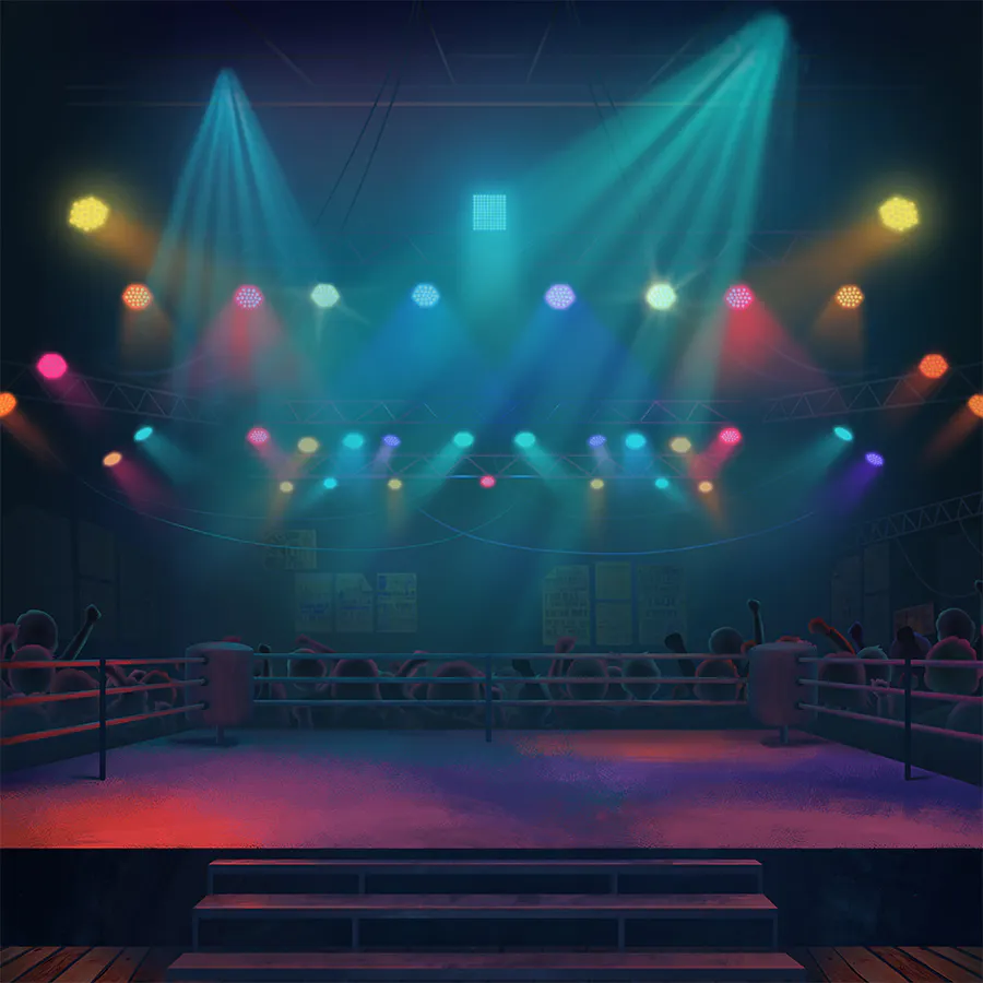 game-Lucky Luchadoras-background