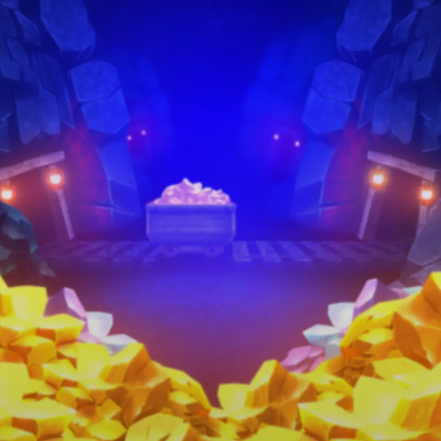 game-Deep Treasure Gold Mine-background